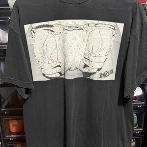 IMKing Men’s Black Graphic T Shirt Black Size XL